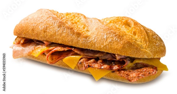 Obraz bocadillo de bacon con queso