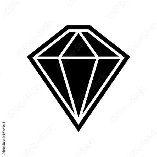 Fototapeta diamond icon vector logo template
