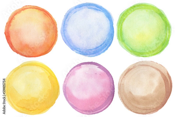 Obraz Watercolor circles