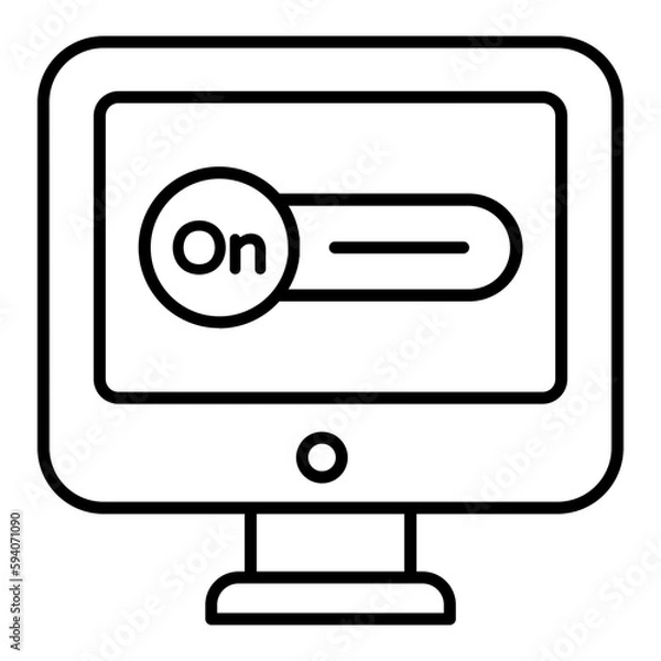 Fototapeta Boolean Thin Line Icon