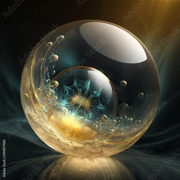 Fototapeta Science bubble, Generative AI