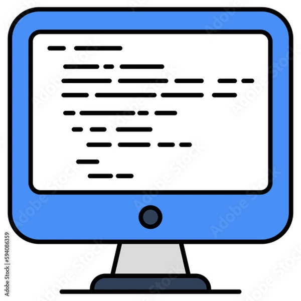 Fototapeta Unique design icon of source code