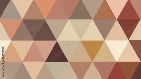 Fototapeta Muted color triangle pattern