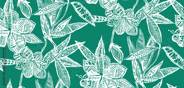 Obraz tropical leaves pattern perfect for decoration and textiles