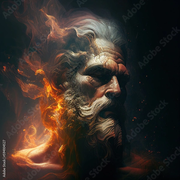 Fototapeta AI generated image of God