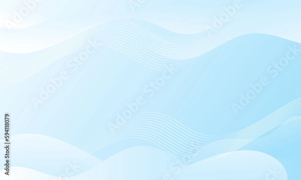 Fototapeta Abstract Blue waves geometric background. Modern background design. gradient color. Fluid shapes composition. Fit for presentation design. website, banners, wallpapers, brochure, posters