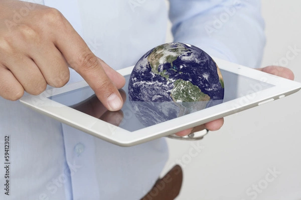 Obraz Business Computer Ipad Tablet Hands