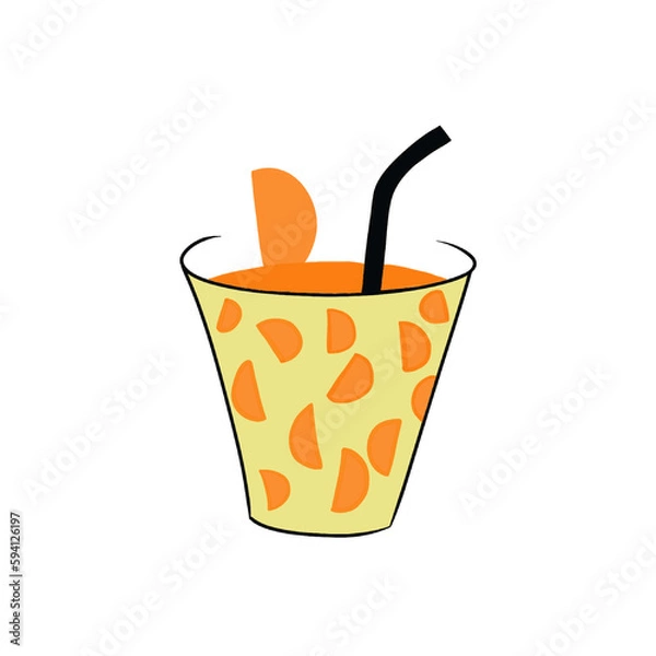 Obraz orange juice in a glass