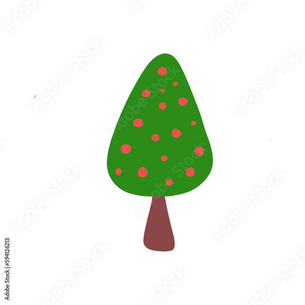 Obraz red apple with leaves