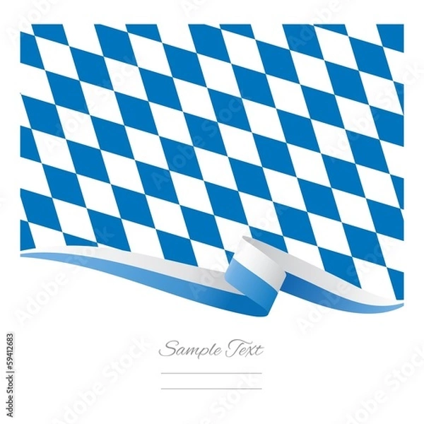 Fototapeta Bavarian flag background vector