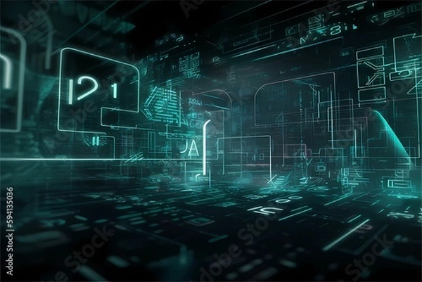 Fototapeta Cybersecurity background