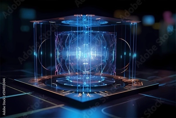 Fototapeta Laser Inspired personal Quantum computer