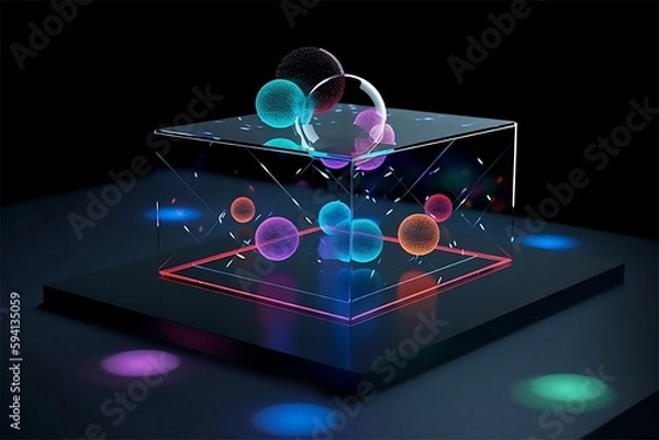 Fototapeta Virtual glass bubbles