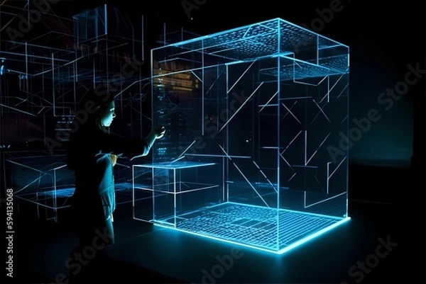 Fototapeta Virtual 3D printer vendor