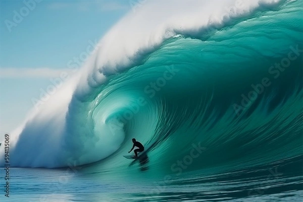 Obraz Surfing the wave