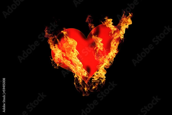 Obraz Brennendes Herz