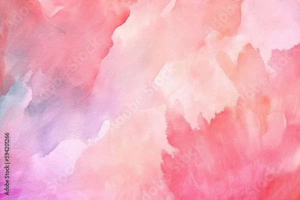 Fototapeta Pink watercolor abstract background