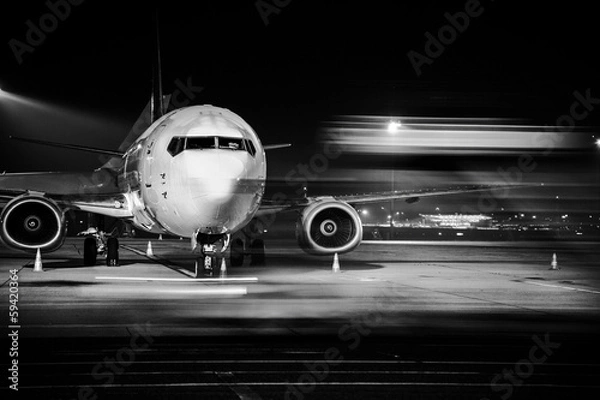 Obraz zbliżenie przodu samolotu