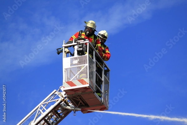 Fototapeta Löscharbeiten