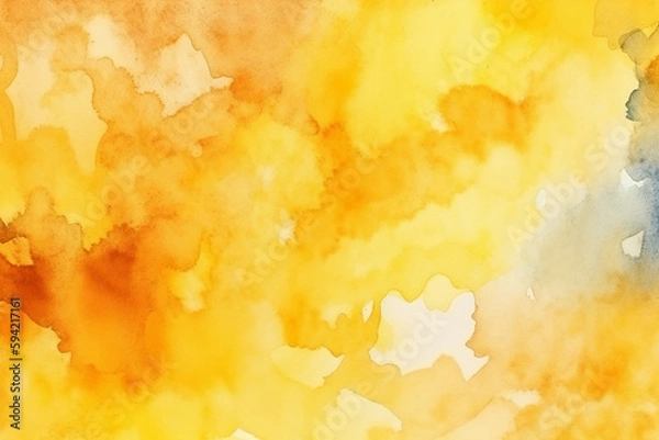 Obraz Green watercolor abstract background