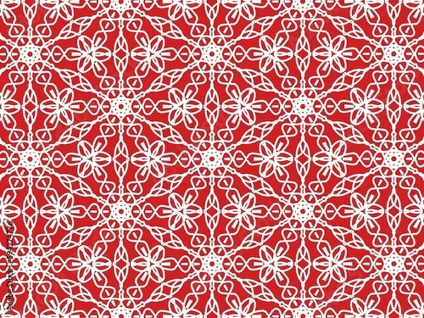Fototapeta red background pattern painting