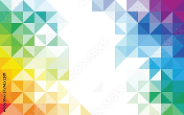 Obraz Abstract geometry triangle multi color mosaic texture background pattern.