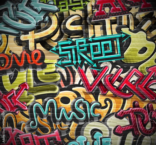 Fototapeta Graffiti background
