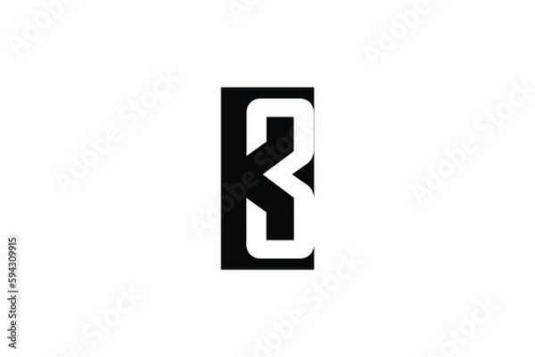 Fototapeta Letter K 3 logo design vector template
