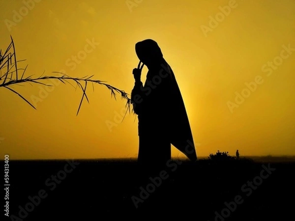 Obraz silhouette of a person