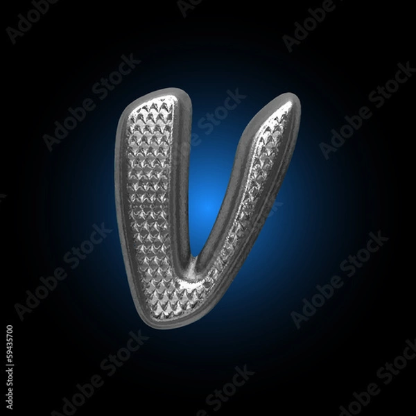 Fototapeta Vector Metal figure v