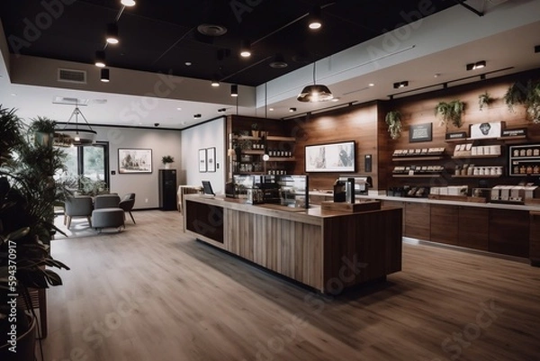 Obraz modern cannabis store