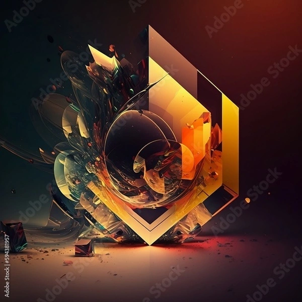 Obraz The Advantages of Abstract Art and How to Enjoy It More (ai generated)