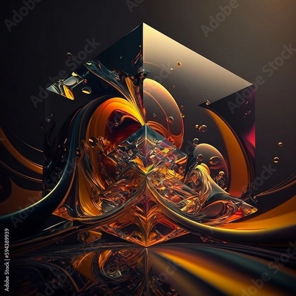 Obraz How to Decorate Your Home with Abstract Art (ai generated)
