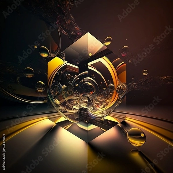Fototapeta How to Create an Eye-Catching Abstract Background for Your Website (ai generated)