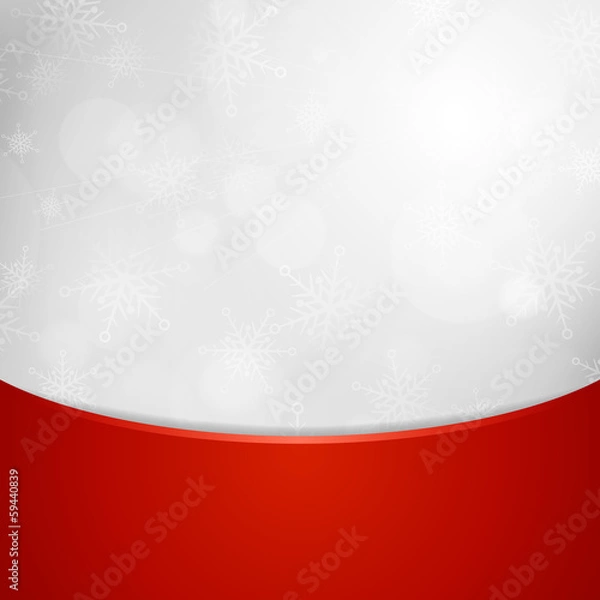 Obraz christmas winter bokeh light snowflake background