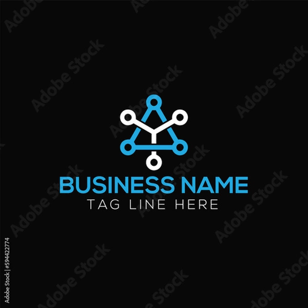 Fototapeta high tech security and technology Logitech cloud logo
