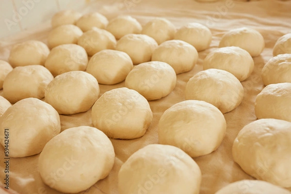 Obraz Yeast dough for buns