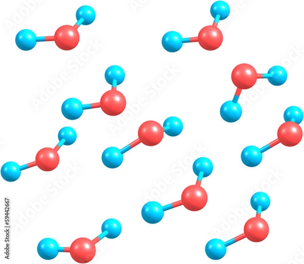 Fototapeta Water Molecules