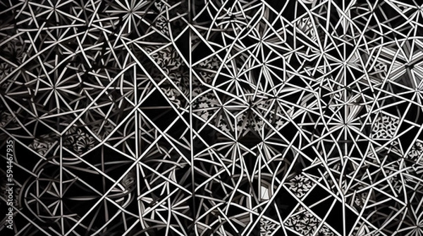 Obraz Abstract geometric pattern design 1