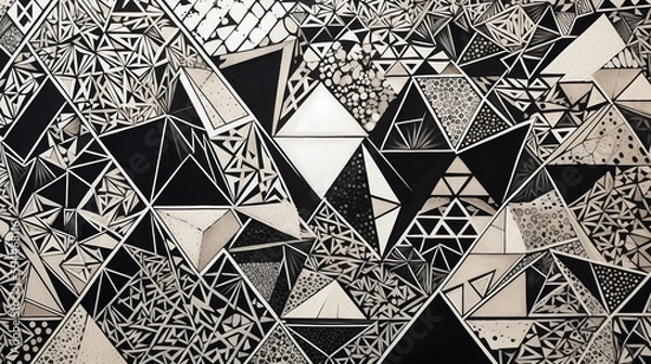 Obraz Abstract geometric pattern design 10