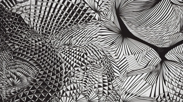 Fototapeta Abstract geometric pattern design 12