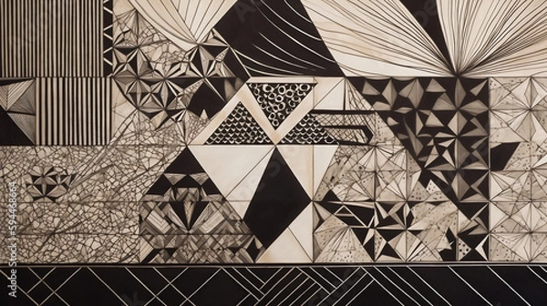 Obraz Abstract geometric pattern design 29