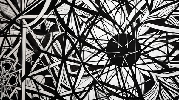 Obraz Abstract geometric pattern design 34