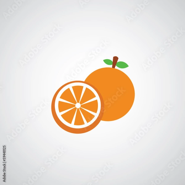 Fototapeta oranges vector cartoon