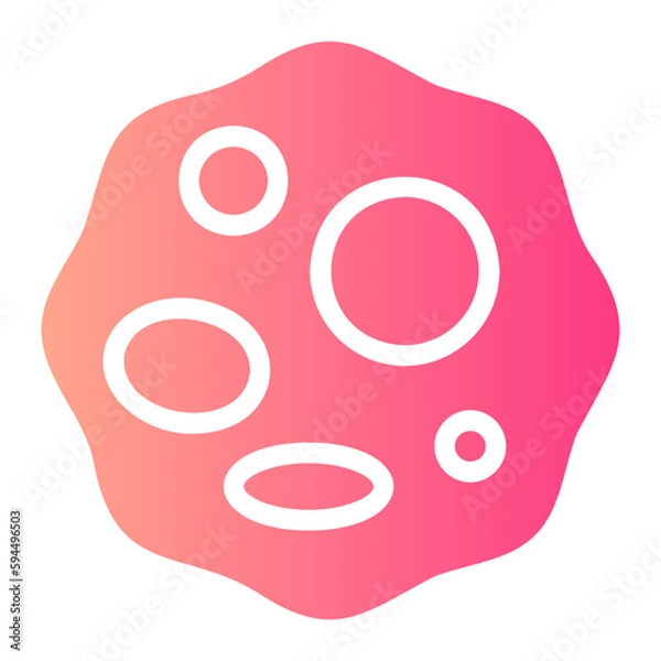 Obraz meteor gradient icon