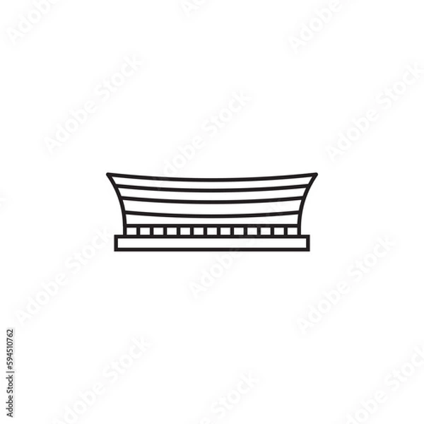 Fototapeta cape town landmarks vector for website, UI Essential, symbol, presentation