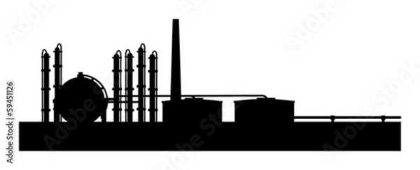 Fototapeta Petroleum refinery