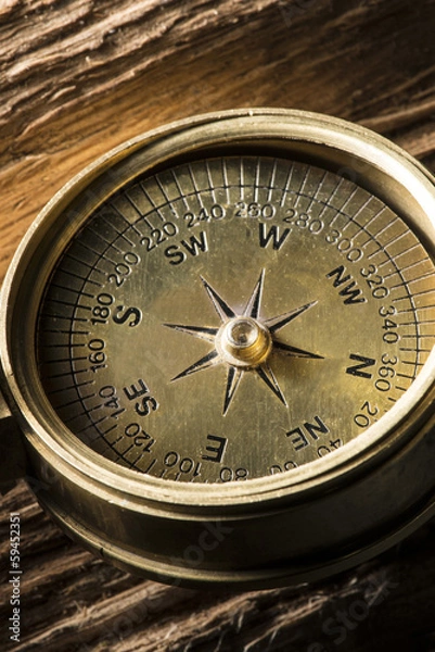 Fototapeta old compass