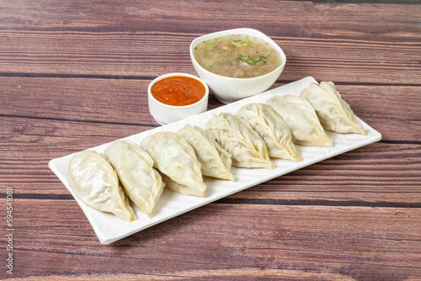 Obraz Chicken steam momo