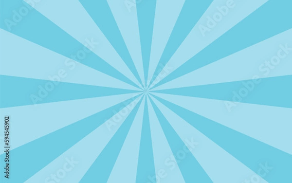 Fototapeta サンバースト　青　水色　二色